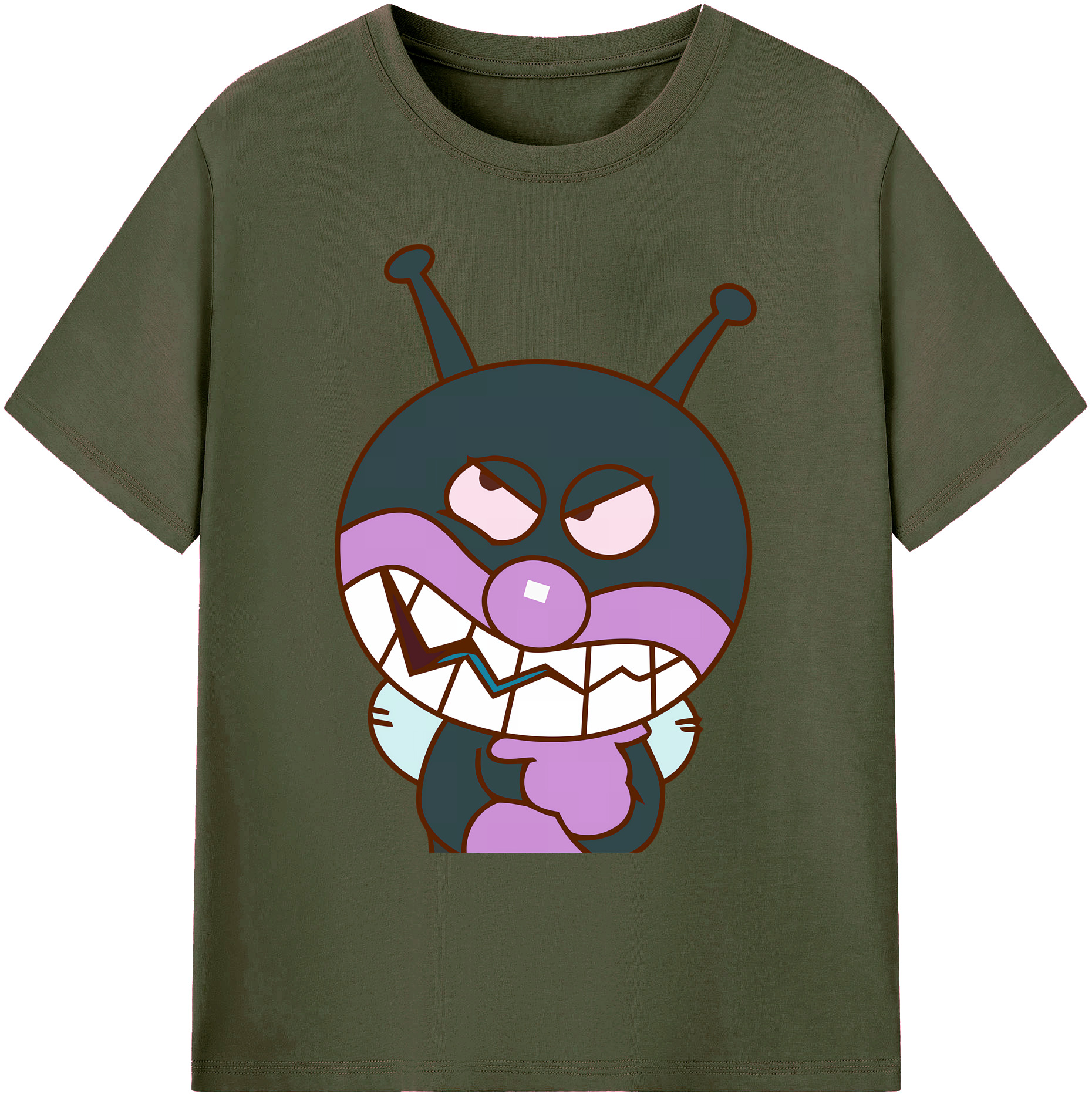 （画像用） アンパンマン Anpanman 綿100％ メンズ半袖Tシャツ｜肌触りやわらか＆通気性
